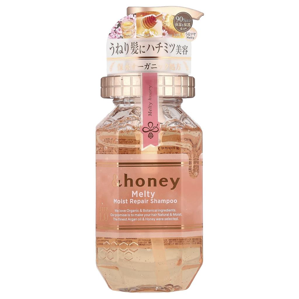 &Honey, Melty Moist Repair Shampoo, Pure Rose Honey, 440Ml(14.9Fl Oz)