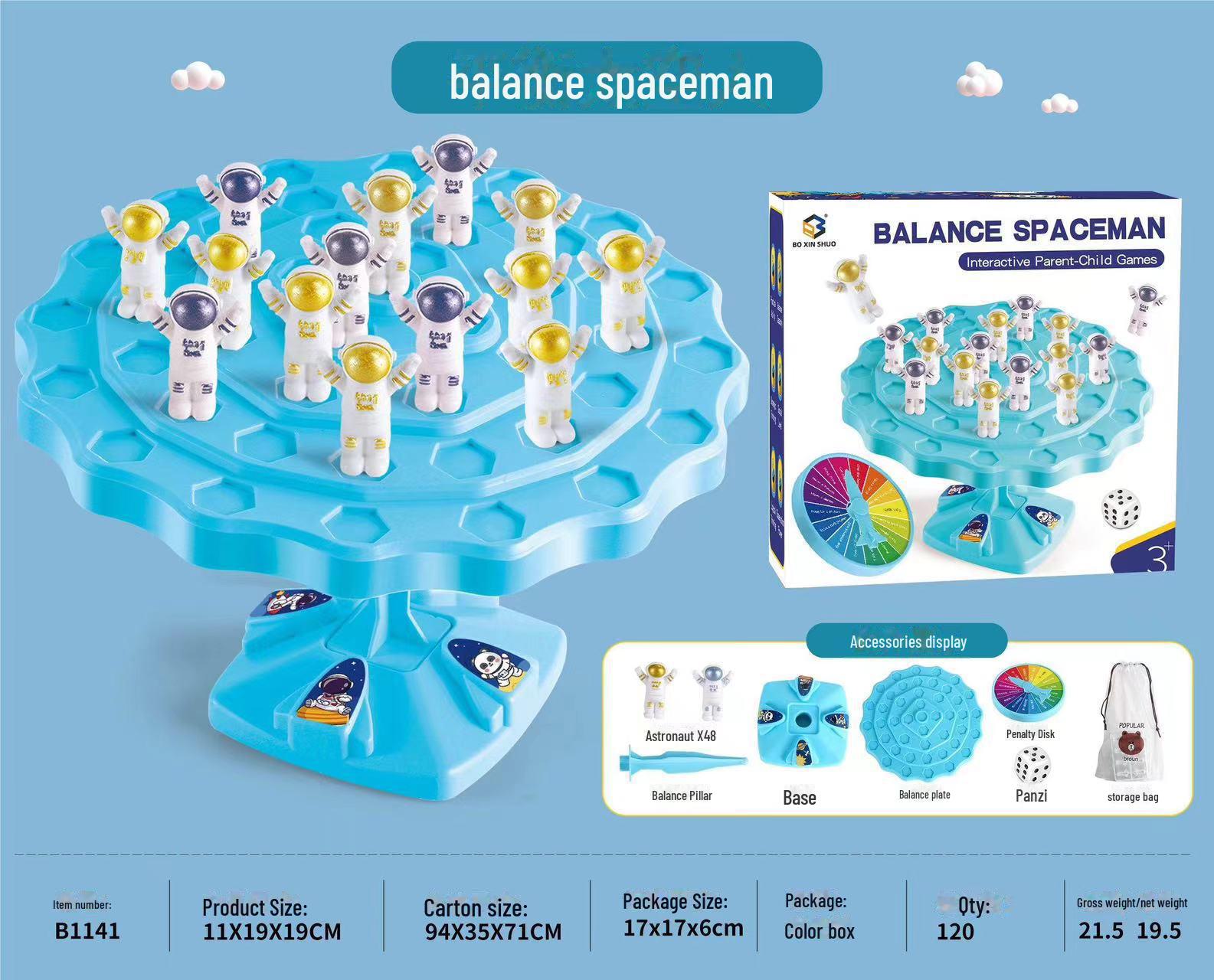 

Дерево балансу астронавта: Інтерактивна гра на складання для батьків та дітей - Розвиваюча музична іграшка