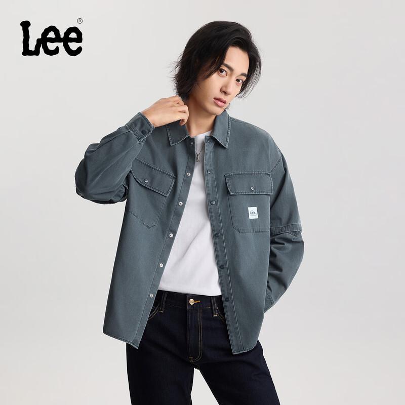 Lee Men s Detachable Sleeve Long-Sleeve Shirt M