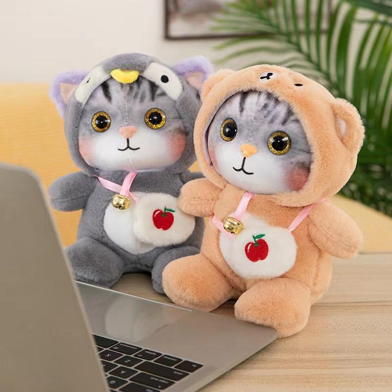 Cute Cat Plush Toy For Kids Soft And Cuddly, Perfect For Nap Time Cartoon Animal Stuffed Animal