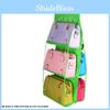 Stylish 6 Pockets Clear Hanging Purse Handbag Tote Bag Storage Organizer For Wardrobe