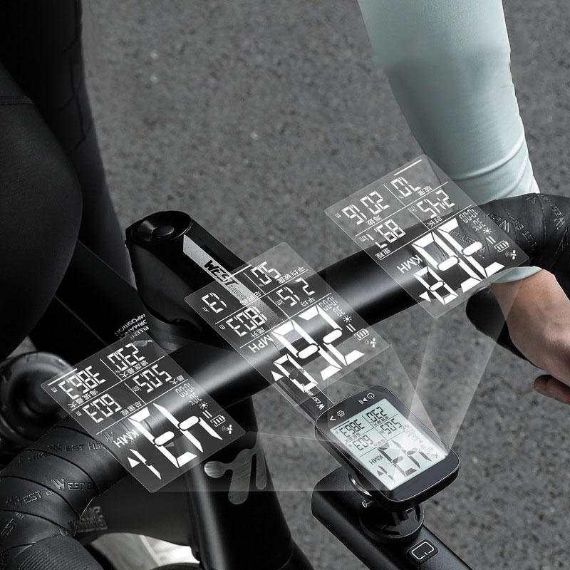 Bezdrátový cyklopočítač Cyklistický tachometr Rychloměr s velkým LCD displejem Automatický start/stop Sledovač Cyklistické příslušenství