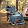 Cute Cars Theme Printed Blanket - Perfect for Couch, Bed, Travel & Outdoor Use | Machine Washable, Cozy & Durable.