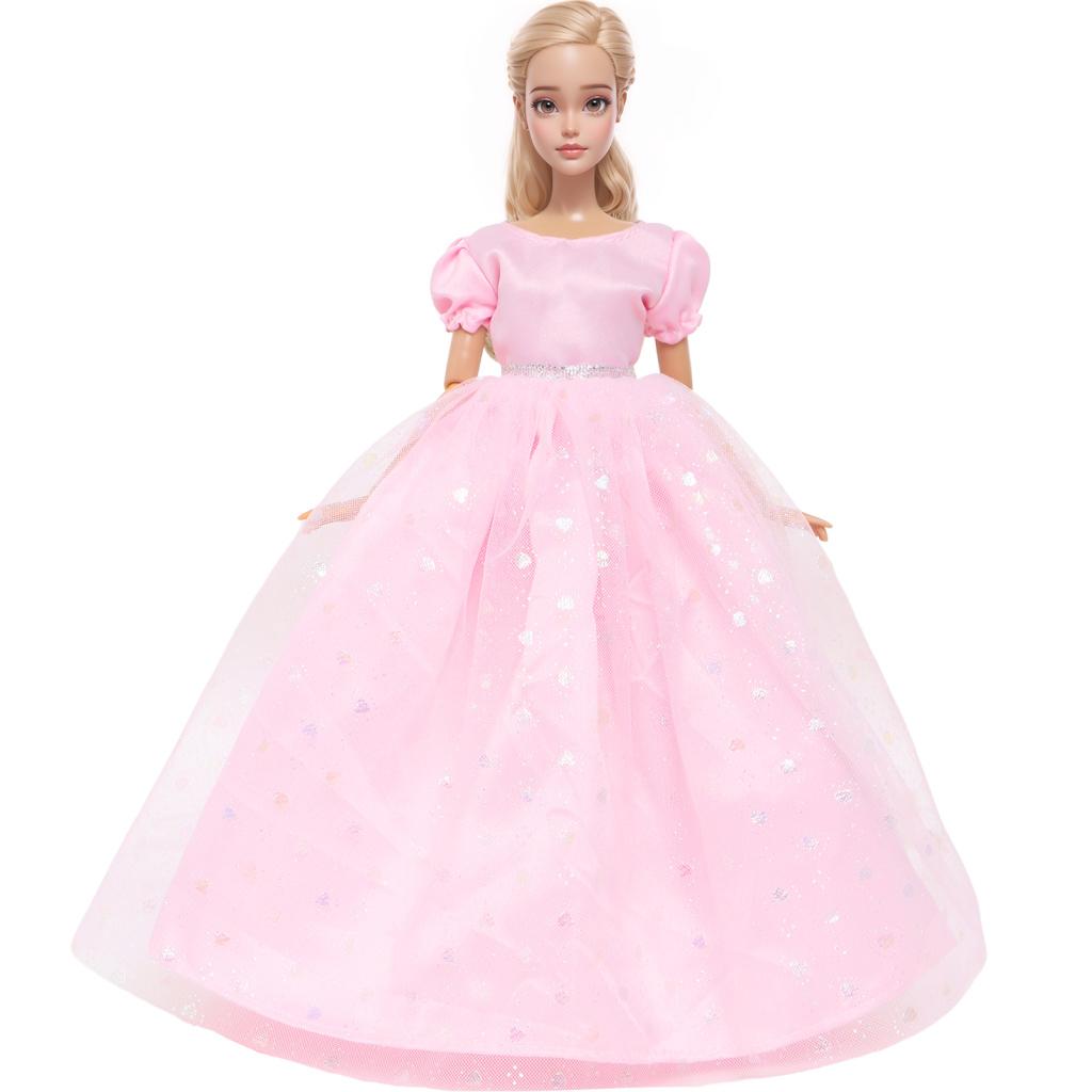 Bunte 11,5'' Mädchenpuppe Ballkleider Partykleider für 30cm 11,8'' Puppenkleidung Hochzeit Braut Outfits (KEINE PUPPEN)