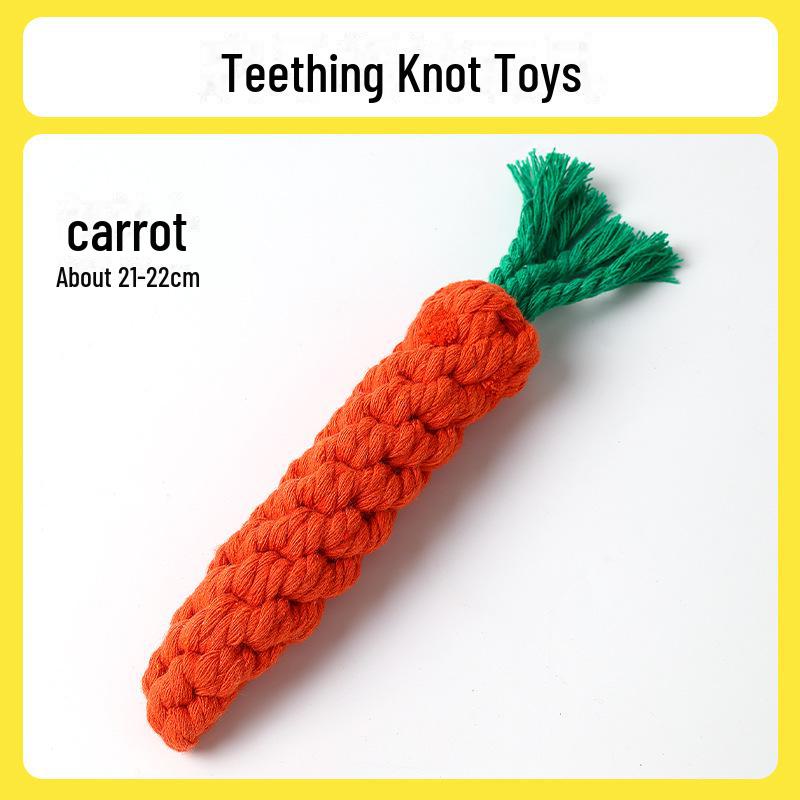 Carrot Chew Toys for Small and Medium Dogs - Self-Entertaining and Boredom Relief
