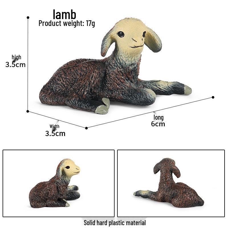 Children's Cognitive Animal Model Toy - Donkey Foal & Zebra Ornament