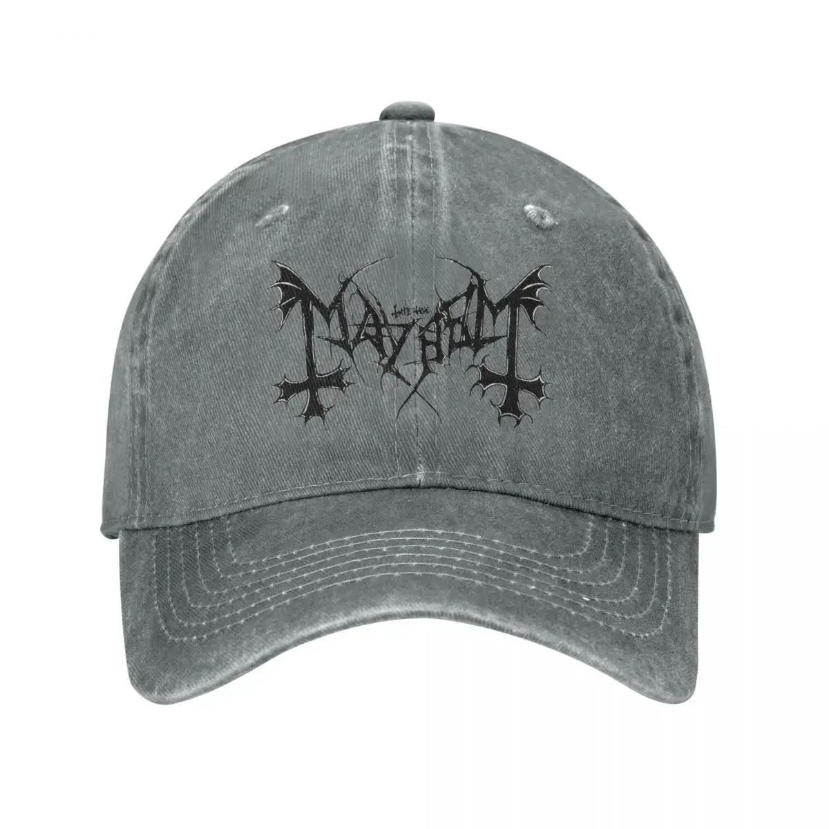 The perfect season Mayhem Heavy Death Metal Rock Baseball Caps Vintage Verontruste Katoenen Hoofddeksels Unisex Stijl Outdoor Activiteiten Caps Hoed Adjustable