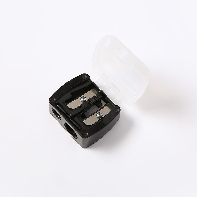 Dual-Hole Sharpener for Eyebrow, Eyeshadow, Lip Liner, and Lipstick Pencils