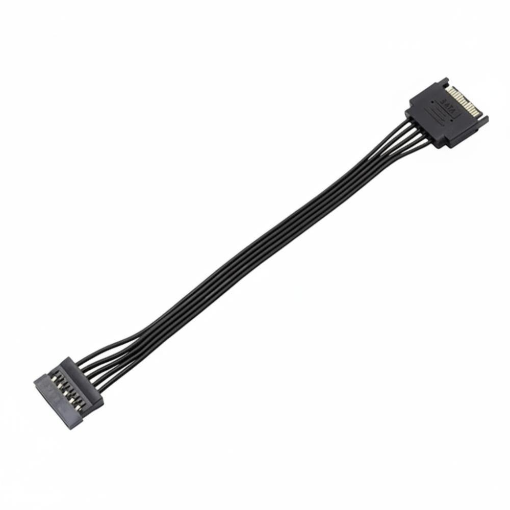 15Pin Male/Female SATA Power Cable Y-Splitter Design SSD Power Cable High Quality HDD Power Cable