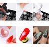 Pure Clear Jelly Silicone Nail Art Stamper Scraper with Cap Transparent Nail Stamp Stamping Tool