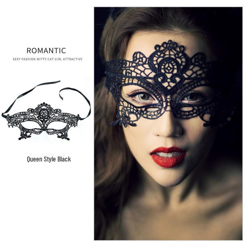 

Маска для глаз с кружевным краем SM для взрослых для флирта и ролевых игр Sexy-Lace Blindfold чёрный