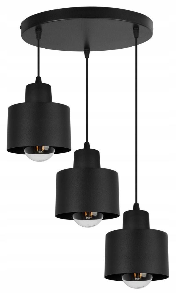 MODERN CEILING HANGING LAMP BLACK LED LAMP