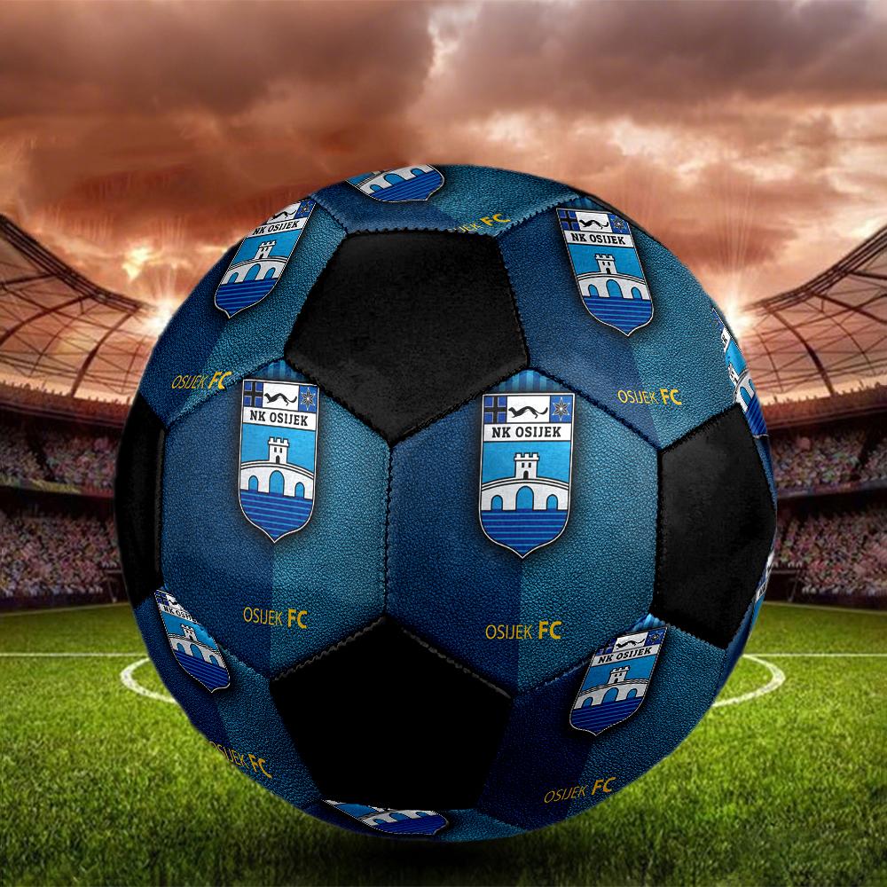 SIZE 5 NK Osijek Soccer Ball Colorful All Ages Machine Stitched PVC Competition Ready Durable High-Bounce