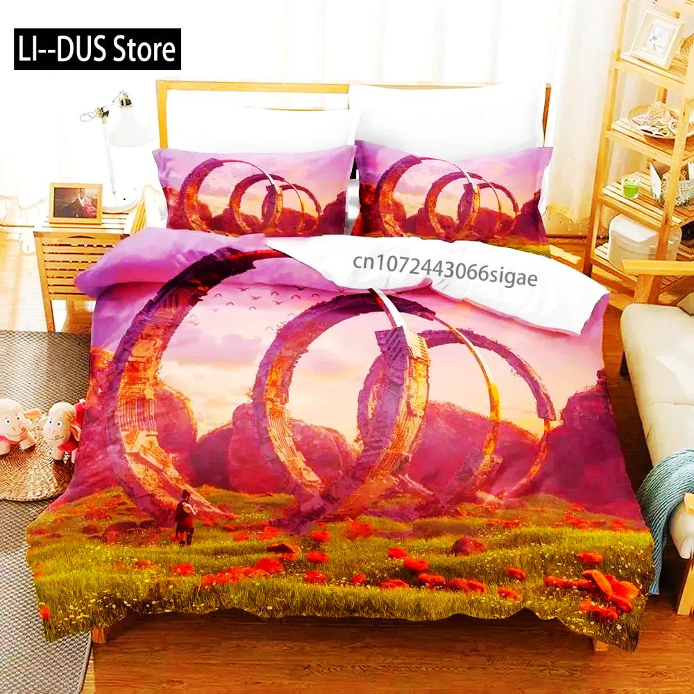 3D Print Sci Fi Structure Bedding Set Duvet Cover Bed Set Quilt Cover Pillowcase Comforter King Queen Size Boys Adult Bedding