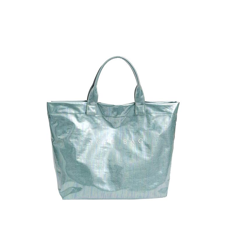 High End New Arrival Women Fashion Handbag Large Capacity Multifunctional Tote Bucket Bag Casual Commute Versatile Laser PVC Bag