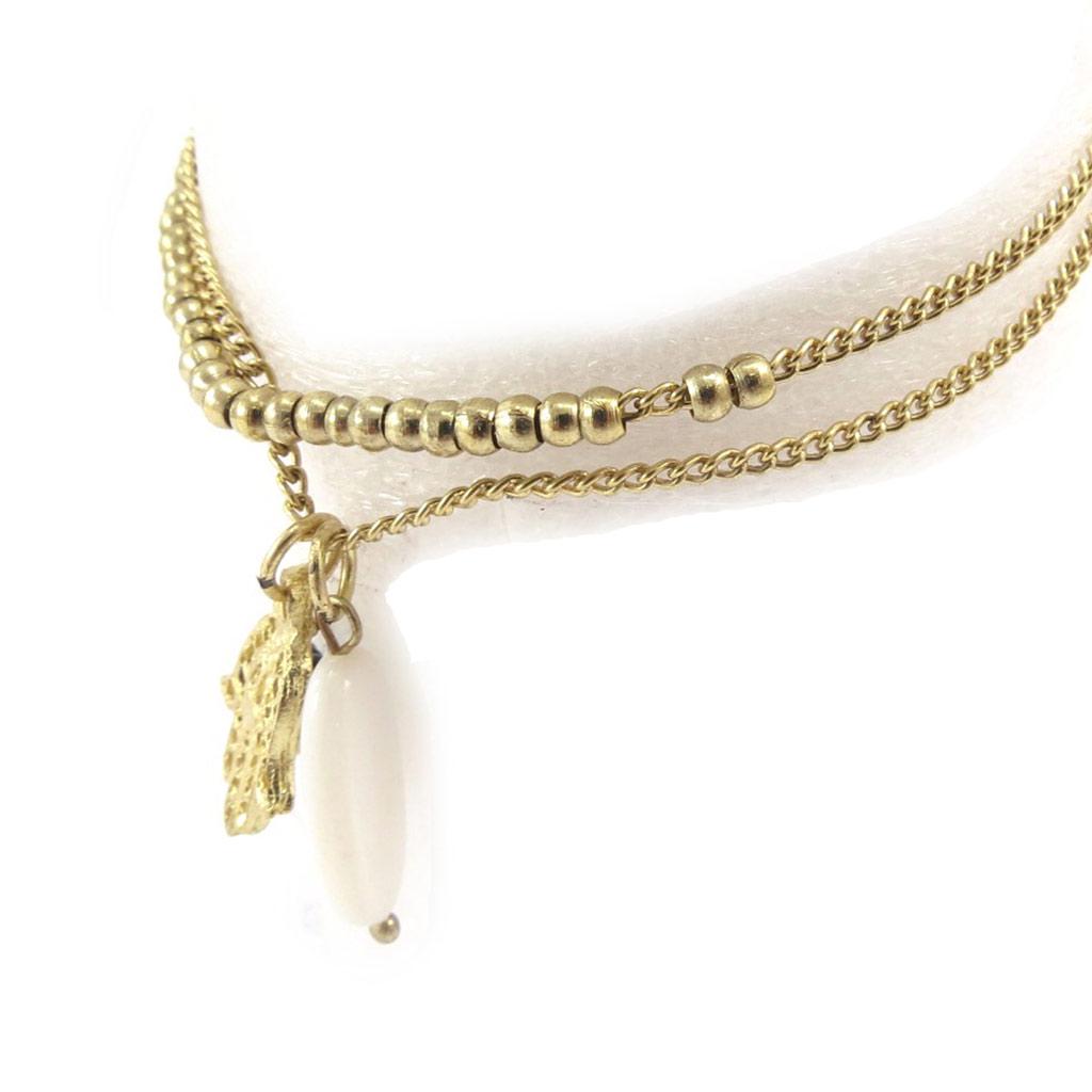 Les Trésors De Lily [J8957] - Fancy Bracelet 'Kilimanjaro' Fatma Black Gold