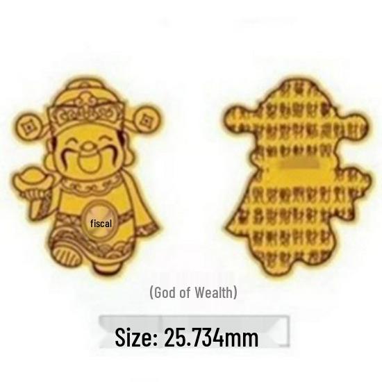 Shuibei 999 Pure Gold Princess Phone Sticker & Magnet Set - Prosperity, Peace, and Joy Design