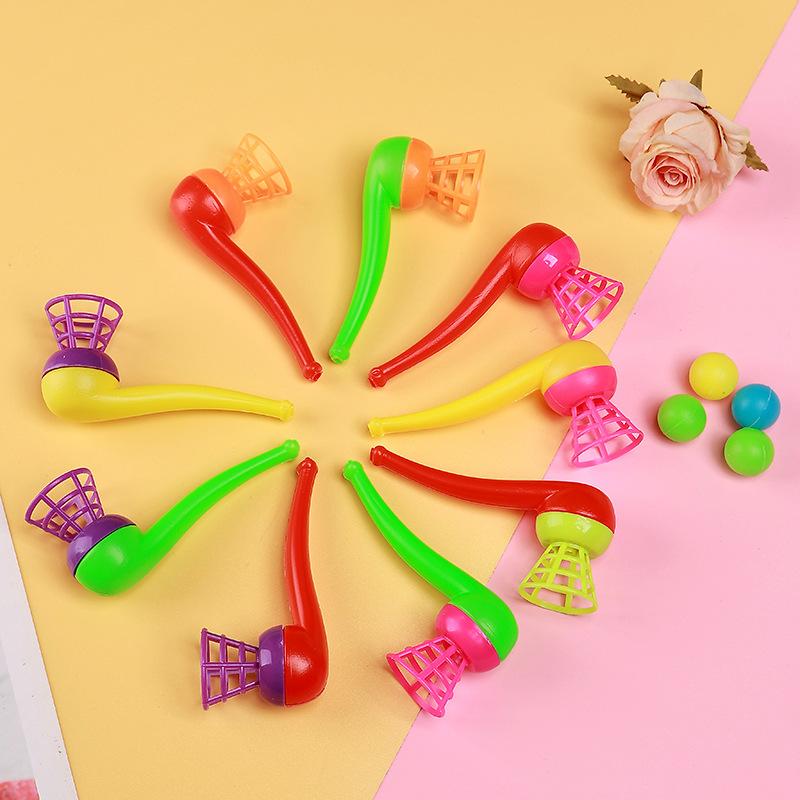 5 Piezas Tubos de Soplo Flotantes Bolas Aliviador de Estrés Juguetes para Fiestas Infantiles Bolas Divertidas Juego de Equilibrio Soplar Bola Rellenos para Bolsas de Regalo de Fiesta