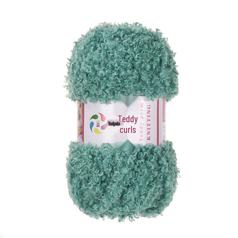 Curly Faux Fur Plush Yarn for DIY Hand-Knitting - Teddy, Doll Accessories, Scarf, Hat, Vest, Thick Coral Fleece