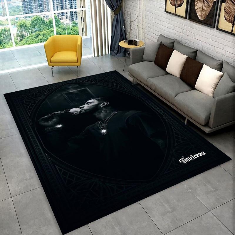 Rapper Free Anuel AA Hip Hop Carpet Rug for Playroom Bedroom Living Room Sofa Home Decor,kid Game Area Rug Non-slip Floor Mat