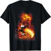 Unisex T-shirt Marvel Ghost Rider Fire & Fury Motorcycle Flames T-Shirt