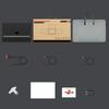 14" Laptop Screen Extender 1200P FHD 16:10 Portable Quad Monitor 1 Cable for 3 Screens Folding