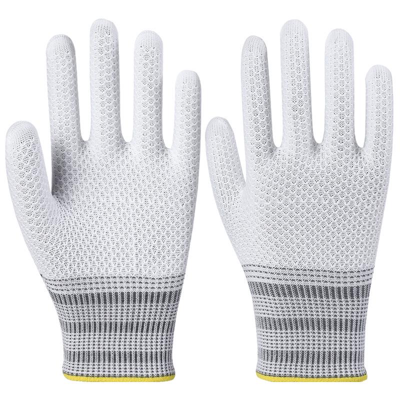 Durable Latex Work Gloves with Embossed Grip for Construction