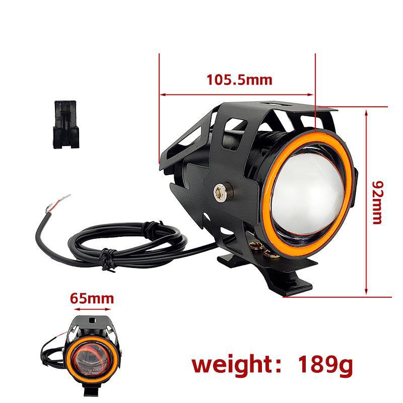 

Фара для электросамоката U7 Angel Eye - суперяркий модифицированный прожектор с функцией мигания super bright without speaker жёлтый