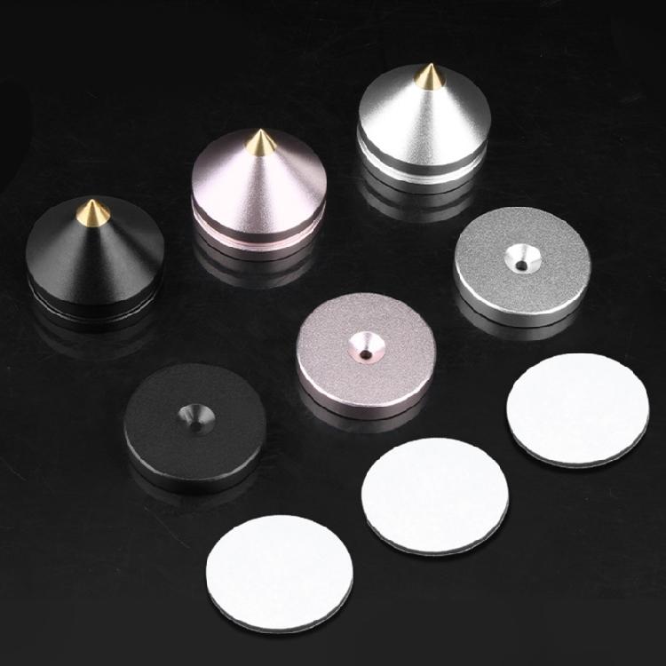 Stoßdämpfende Lautsprecherständerfüße für Heimkinosysteme Präzise Bodenspitze Verbessert Schalldämmungsmatte