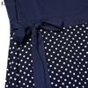 ZANZEA Women Casual Round Neck Long Sleeve Polka Dot Print Patchwork Retro Dress