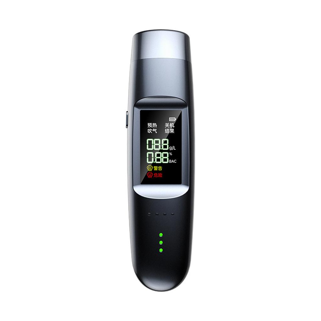 Portable Non-Contact Breathalyzer Certified Alcohol Test Professional Alcohol Tester with Digital LCD Display and Voice Alarm