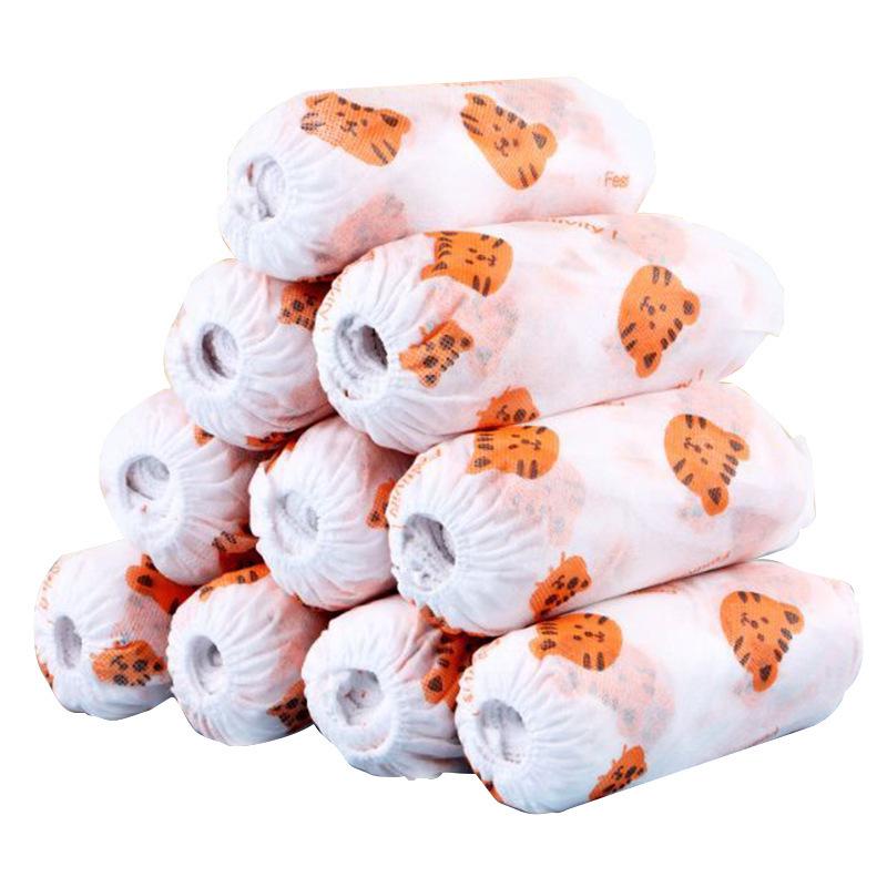 

Одноразовые Нескользящие Бахилы с Принтом для Использования в Помещении Гостями 50 pcs/package