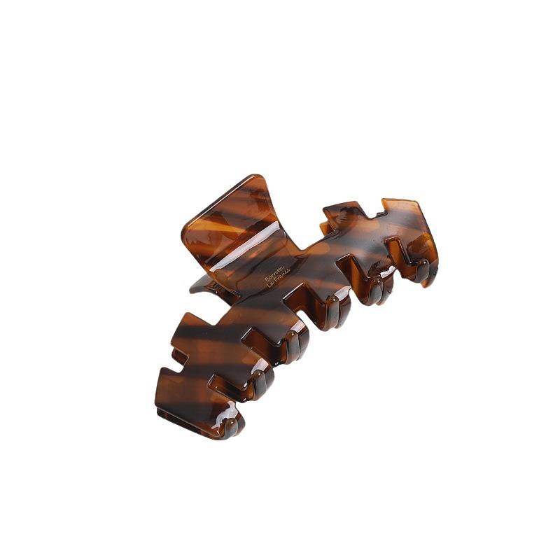 2024 French Minimalist Large Acetate Claw Hair Clip for Women – Strong Grip, High-End Shark Style