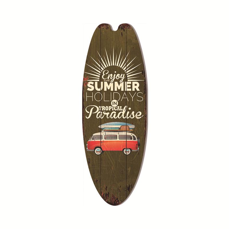 Hawaiian Surfboard Pendant Beach Wall Decoration Sign