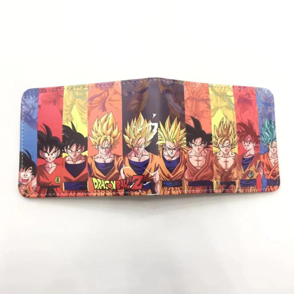 Dragon Ball Son Goku Multifunctional Card Purse Cartoon PU Wallet Personality Creativity Simple Foldable Coin Boy Birthday Gift