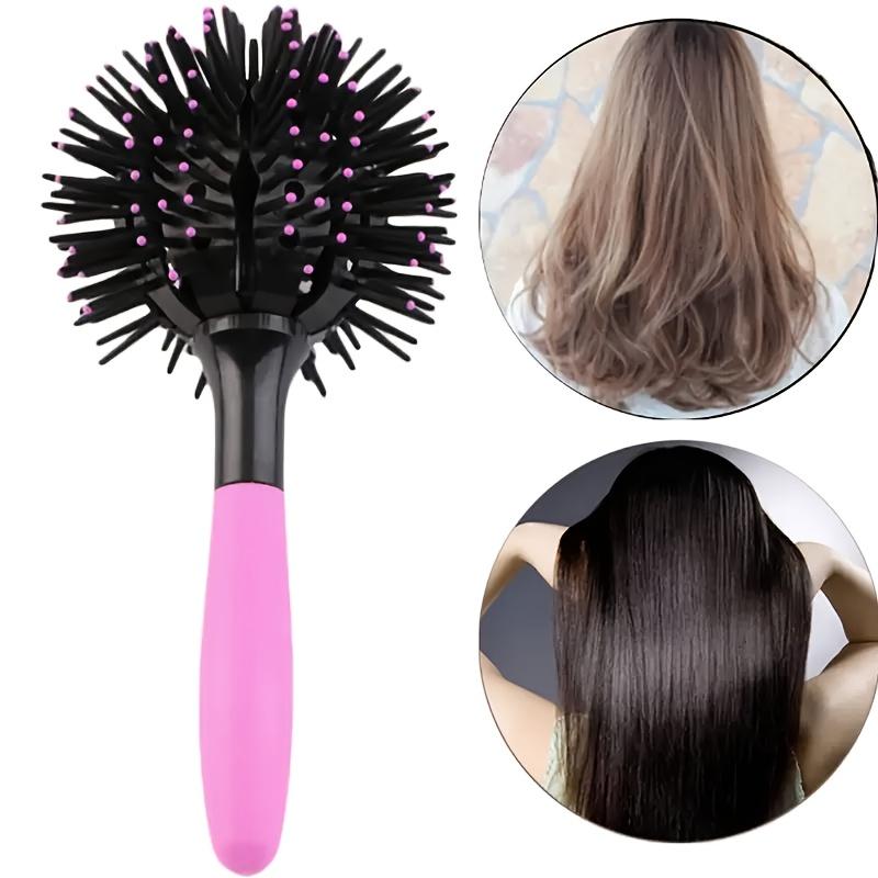 

Large 3D Volumizing Hair Styling Comb with Nylon Bristles Ergonomic Handle for Normal Hair Types Japanese Korean Series Multi-Use Styling Tool Long Hair