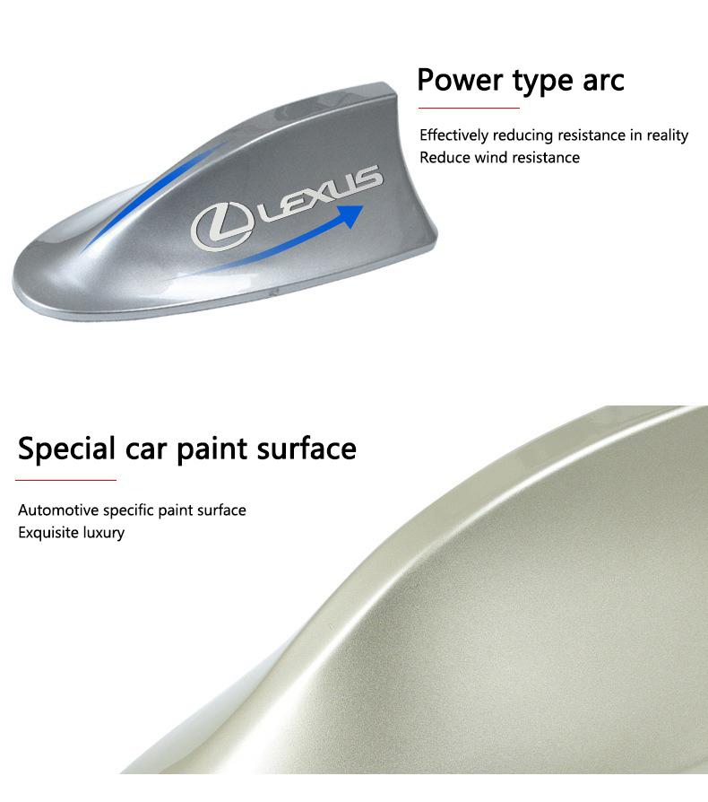 Universal ABS Plastic Car Logo Shark Shape Fin Antenna Roof Radio Signal Aerial Shark Fin Signal Antenna Modification Styling