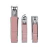 18pcs Stainless Steel Nail Clippers Set Nail Art Tool Cutter Cuticle Clippers Kit18pcs Rose Gold