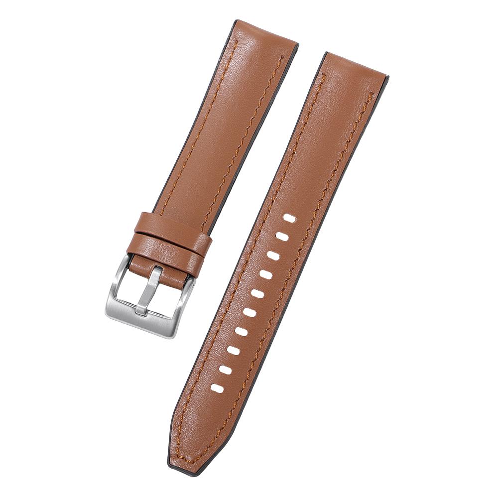 20mm 22mm Strap for Huawei Watch4 4 Pro/Watch 3 Pro Men Women Leather+Silicone Base Waterproof Sport Watch Band Casusl Wristband