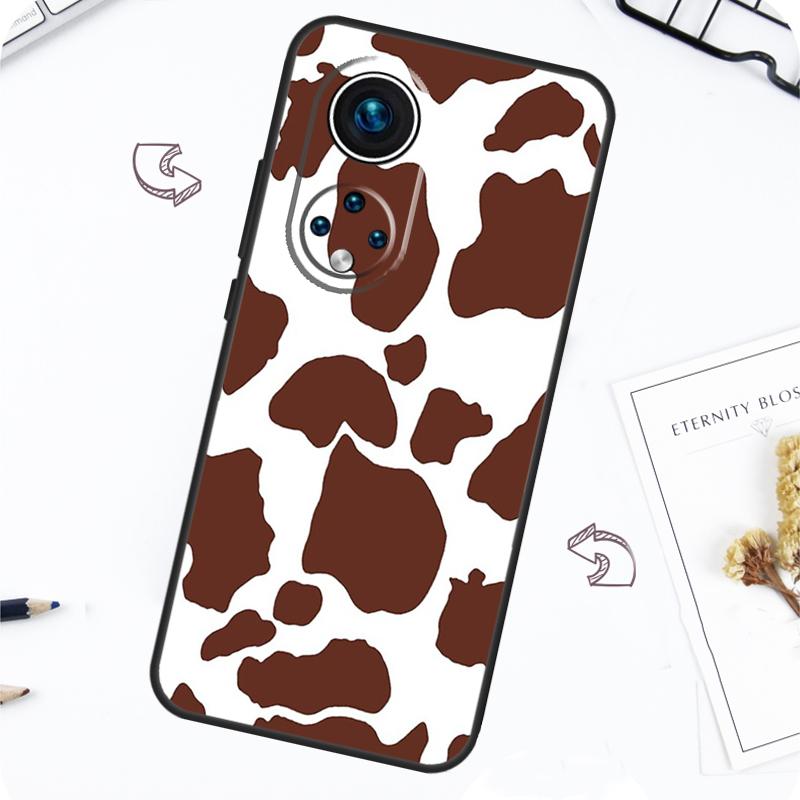 Spotted Cow Skin Print Case For Honor Magic 7 Pro 5 6 Lite Honor 200 Pro 50 70 90 X8b X9a X8a X8 X9 X9c X9b Cover
