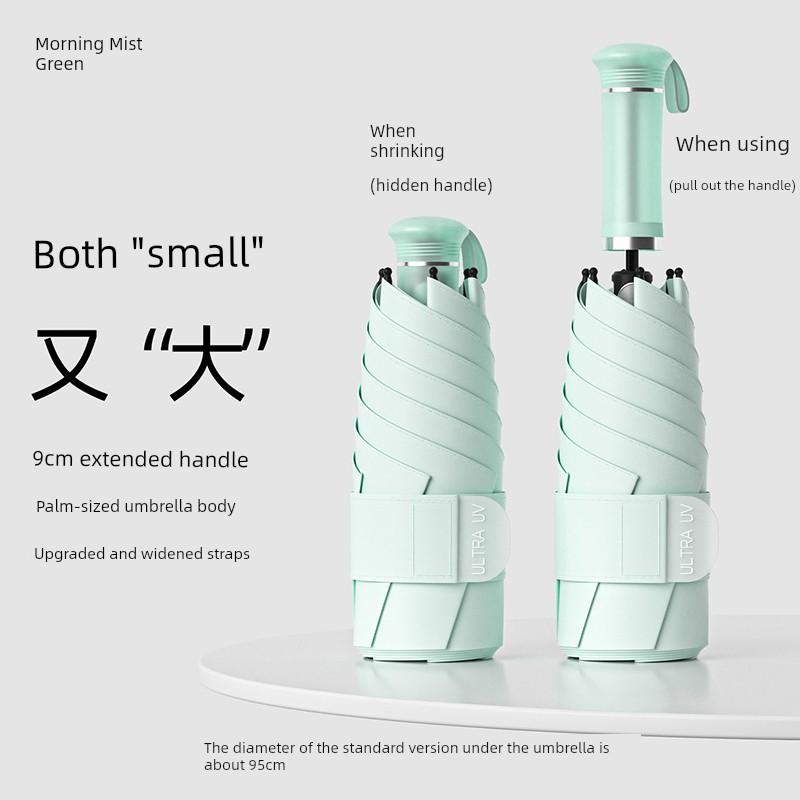 Compact Portable Umbrella for Women, Sun Protection, Uv Protection, Sunshade Umbrella, Large Size, 50% off Umbrella, Dual-Use for Sun and Rain