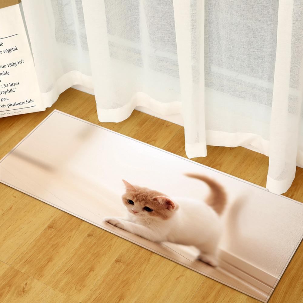 Cute Animal Entrance Door Mat Toilet Non-Slip Floor Mat Bathroom Absorbent Foot Mat Bedroom Living Room Carpet