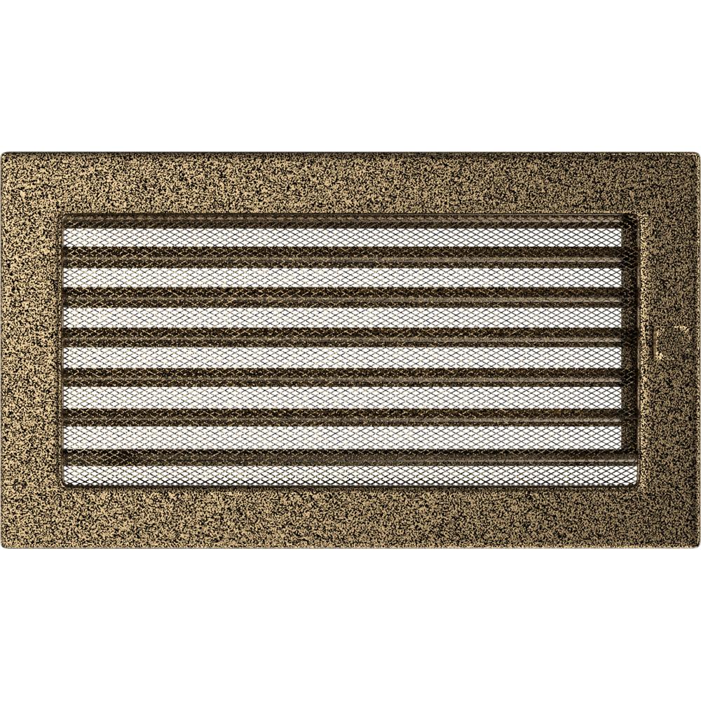 Vent Cover 17x30 Black and Gold with Blinds