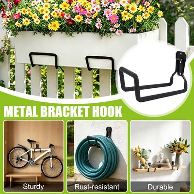 Supporto da Parete in Metallo per Tubo da Giardino, Rastrelliera Robusta per Tubi, per Organizzazione Tubi Esterni e Facile Accesso