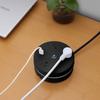 6 in 1 USB Power Strip Surge Protector US Plug Wall Adapter with 4pcs AC-Outlets and 2x USB Ports for Travel Office