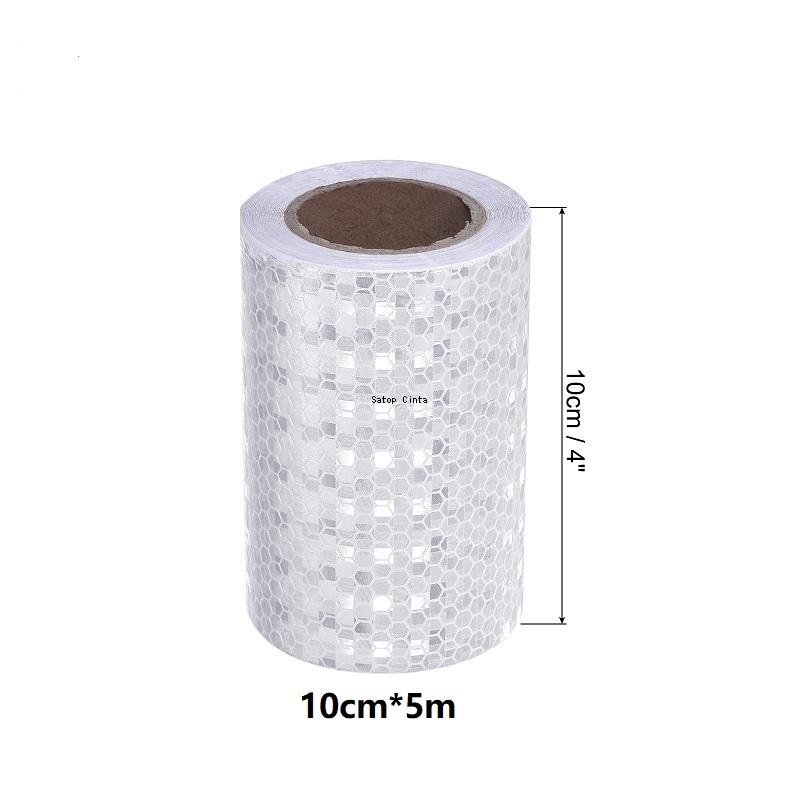 2.5cm/5cm/10cm/15cm/20cm*5M Reflective Car Stickers Shiny White Waterproof Adhesive Reflectors Tape Safety Warning Film For Bike