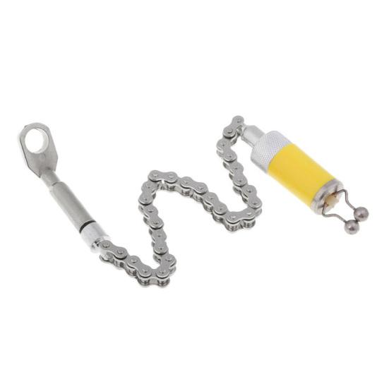 

MUQZI спортивный аксессуар из нержавеющей стали, рыболовная свингерная цепь, индикатор карпа, кольцо, сигнализация поклевки жёлтый