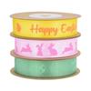 1.5 * 1800cm Easter Cute  Ribbon - Bow Tie Wrapped Satin Ribbon Easter Egg Weaving Ribbon