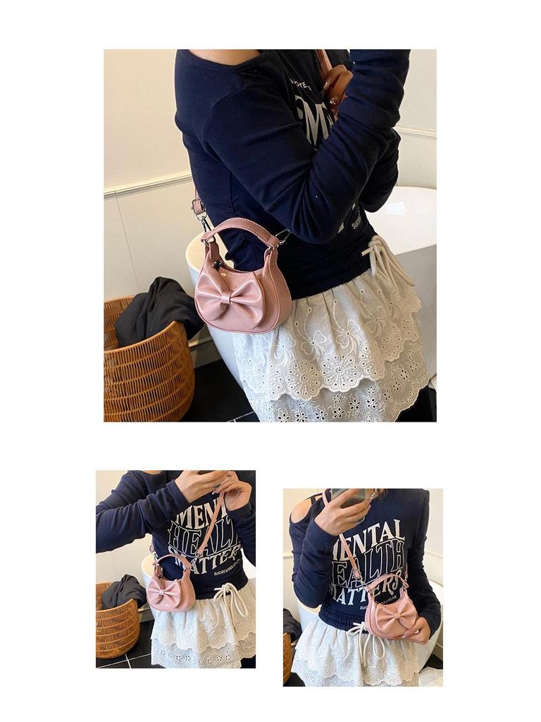 Módna Crossbody peňaženka na mince pre deti s mašľou