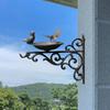 Wall Mounted Bird Bath Feeder Feeding Tray Sturdy Multifunctional Retro Design Creative Birdbath